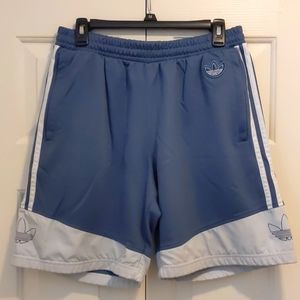 Adidas L Blue and White Gym Shorts